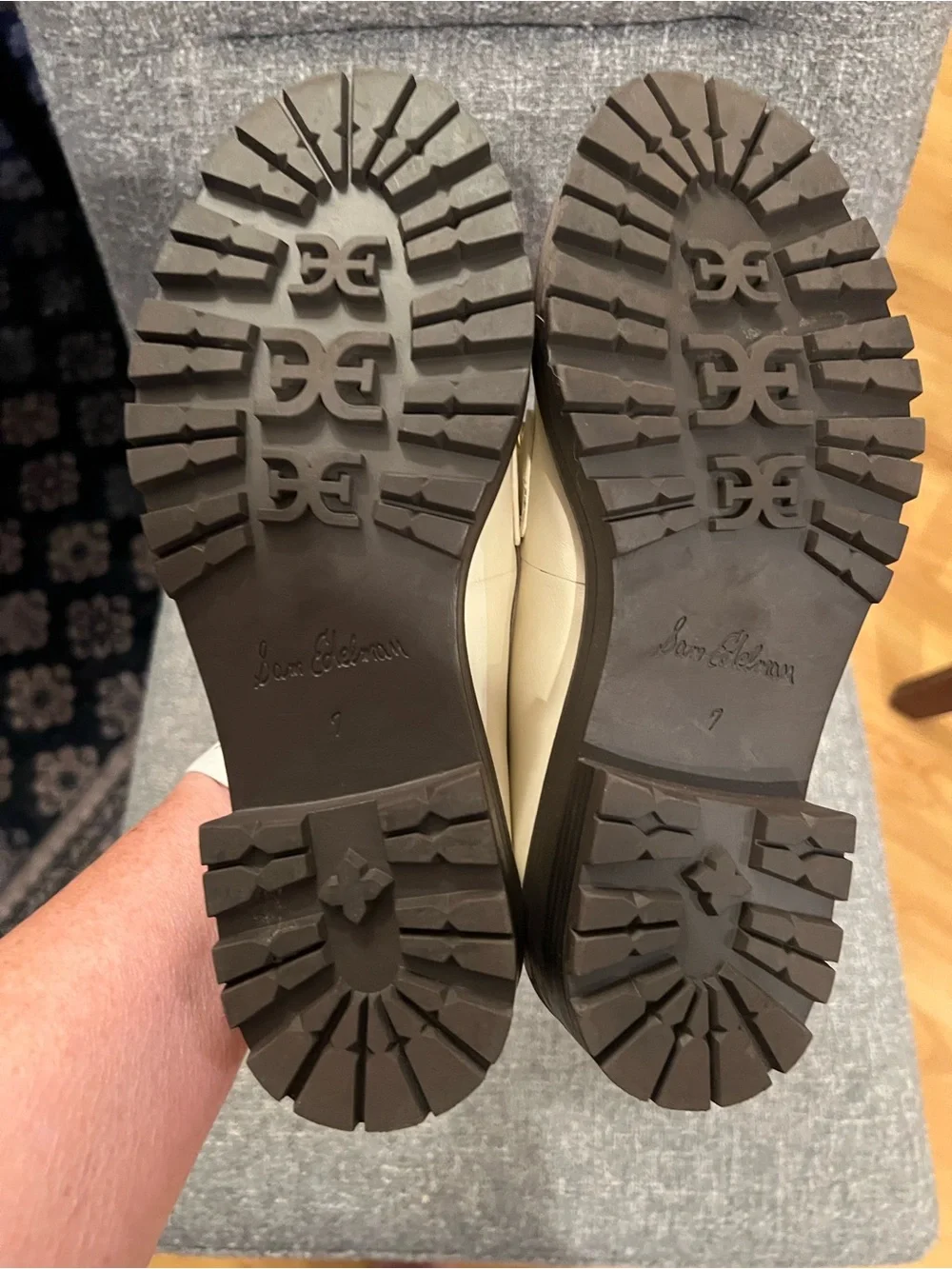 Sam Edelman Taelor Chunky Leather Loafers With Chain Detail